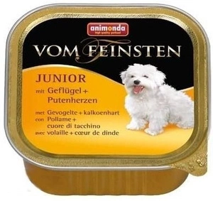 Animonda Dog Vom Feinsten Junior Geflugel und Putenherzen 150g